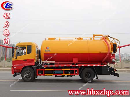 城市污水不用慌，大肚便便超能裝——程力東風(fēng)天錦吸污車